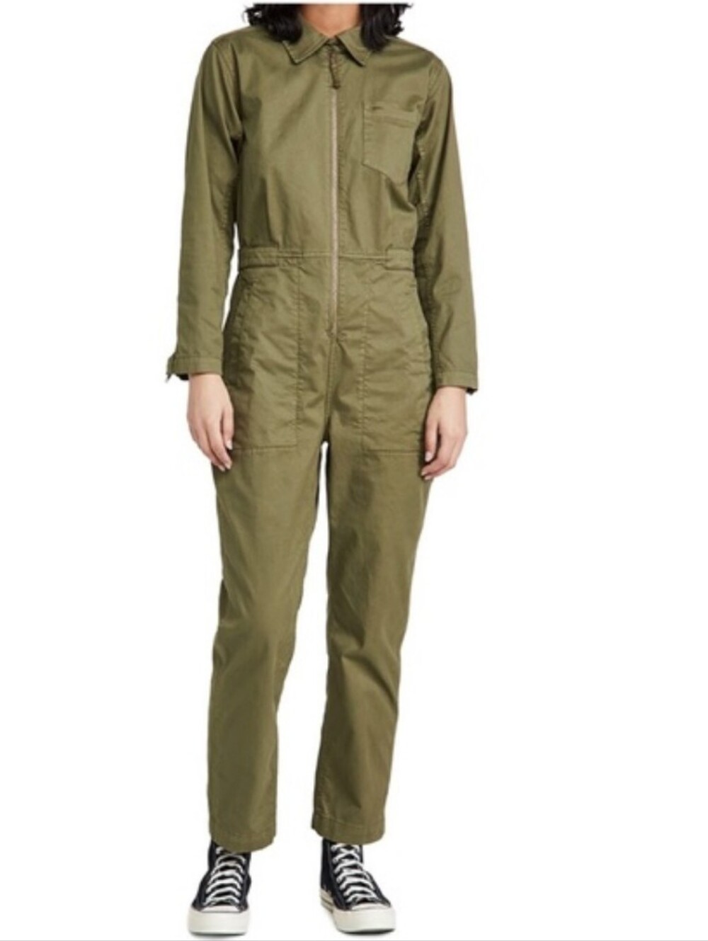 Alex Mill Judd Cotton-Blend Twill Jumpsuit XS